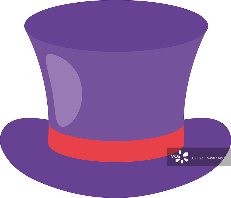 紫色高顶帽图片素材