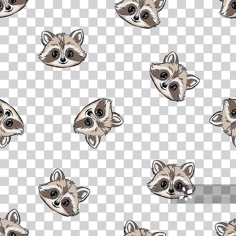 手绘可爱无缝图案背景图片素材