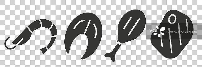 各种口味的肉类组合图片素材