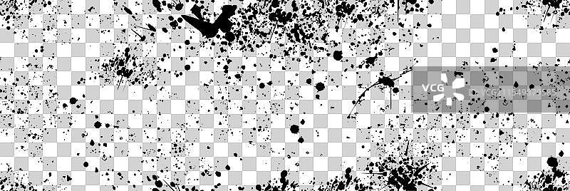 喷漆飞溅图案，黑色墨水滴落图片素材