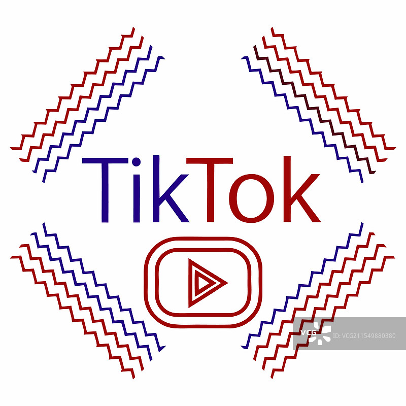 TikTok标志图标艺术设计用于网站图片素材