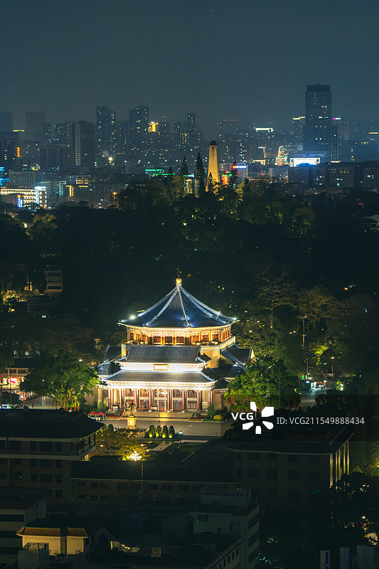 广州北京路夜景图片素材