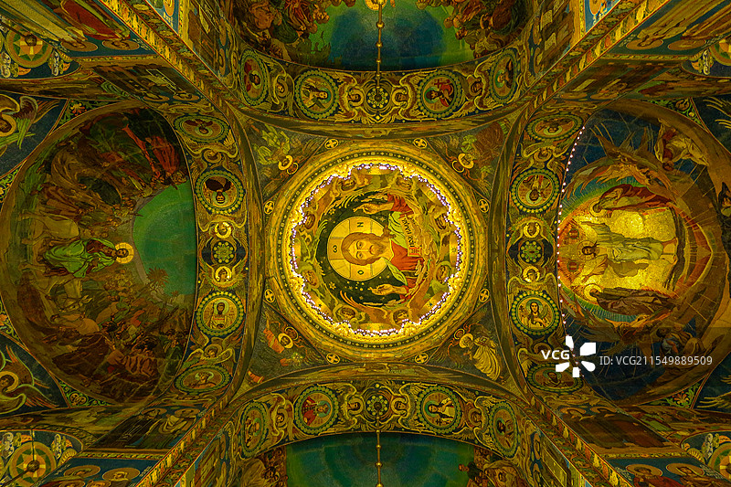 圣彼得堡滴血大教堂之穹顶图片素材