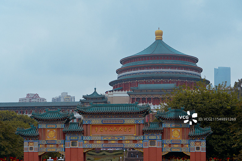 重庆人民大礼堂图片素材
