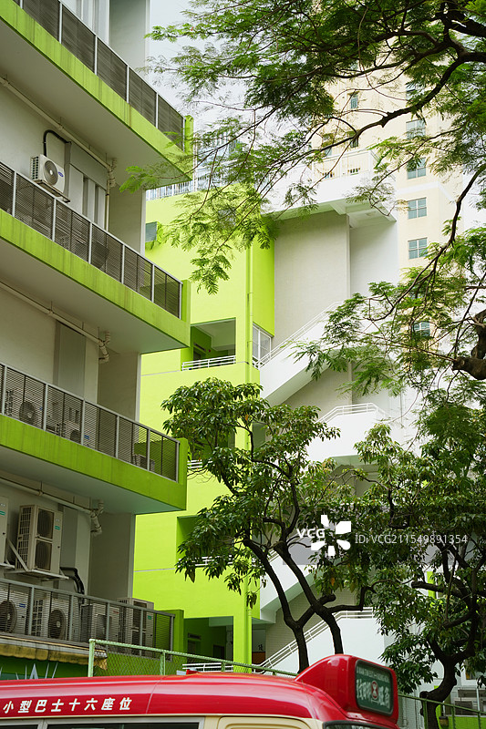 香港绿踪街道图片素材