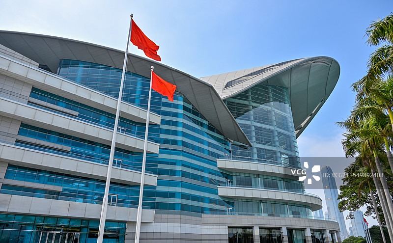 香港特别行政区地标金紫荆广场图片素材