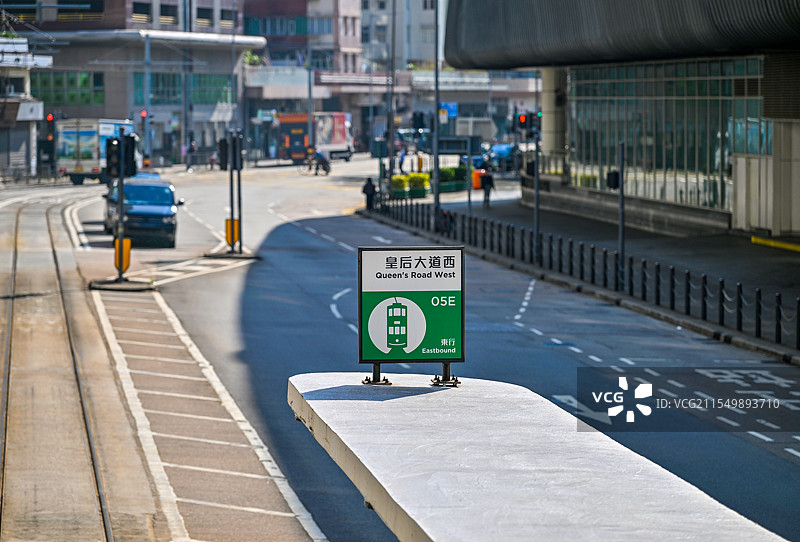 香港特别行政区坚尼地城叮叮车图片素材