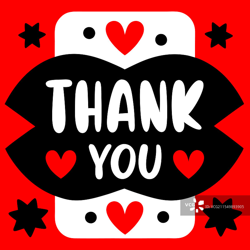 优雅而多功能的感谢卡设计图片素材