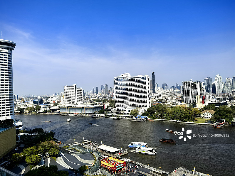 俯瞰湄南河（泰国）图片素材