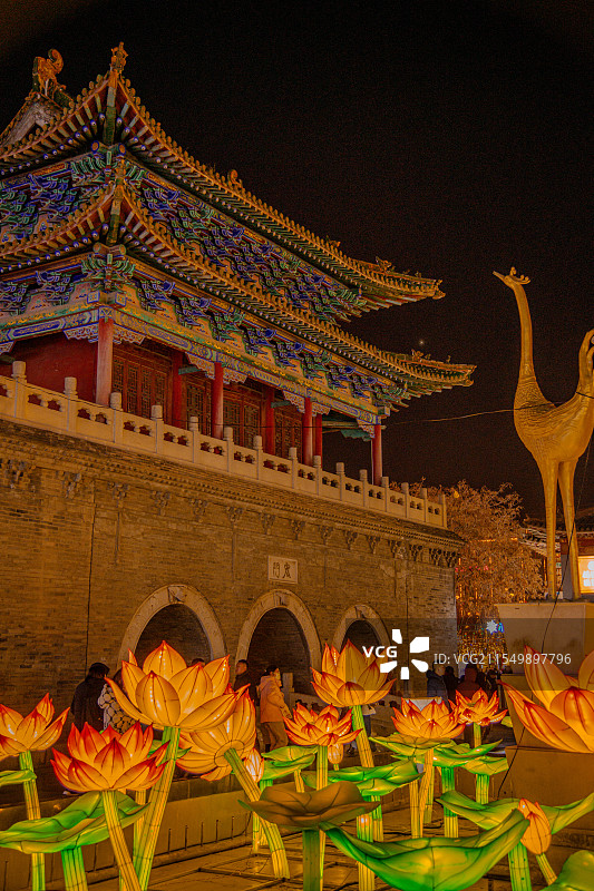 正月十六遛百病图片素材