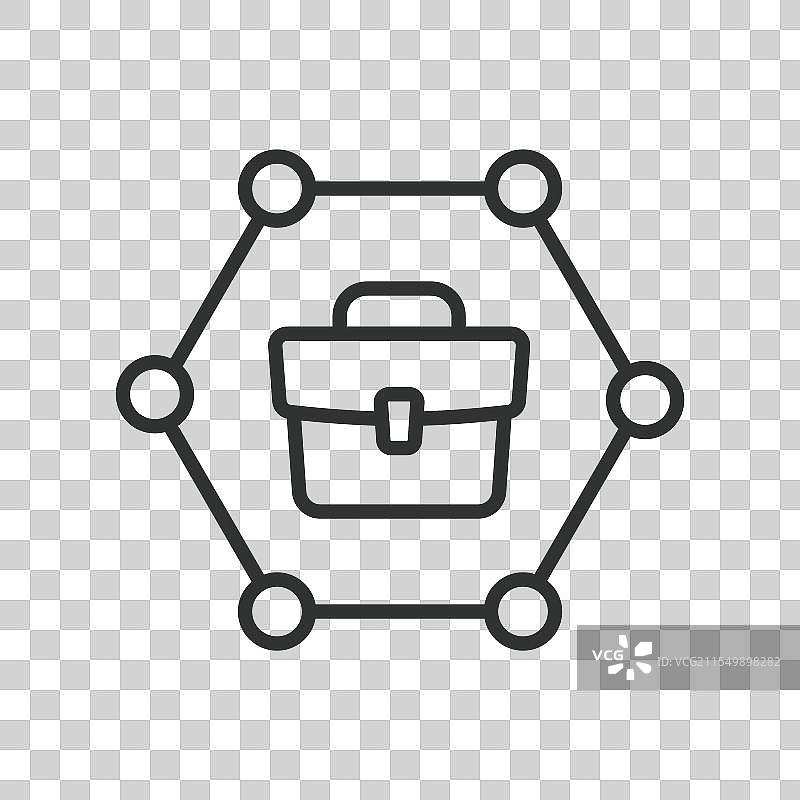 战略投资组合管理图标（线条风格）图片素材