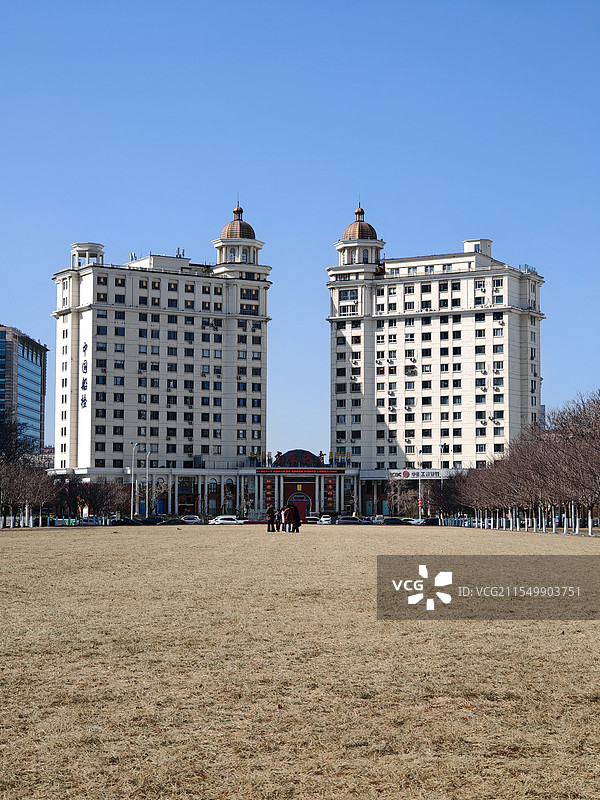 对称的建筑图片素材