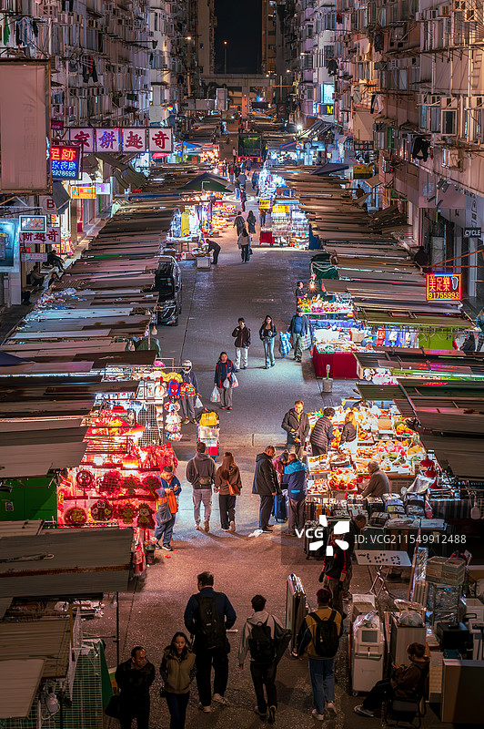 旺角摊贩图片素材