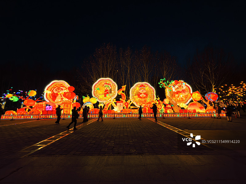 亦庄博大园花灯持续至正月十五图片素材