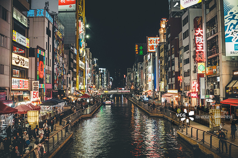 大阪 心斋桥道顿堀图片素材