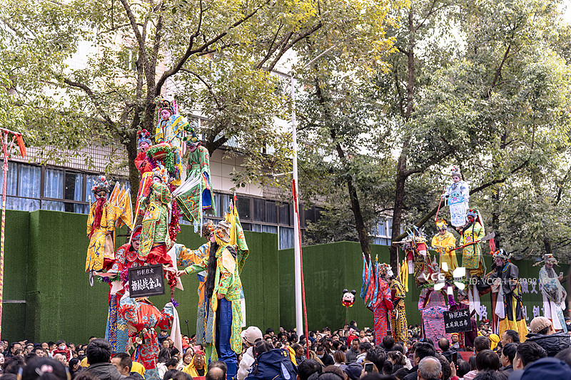 非物质文化社火表演图片素材