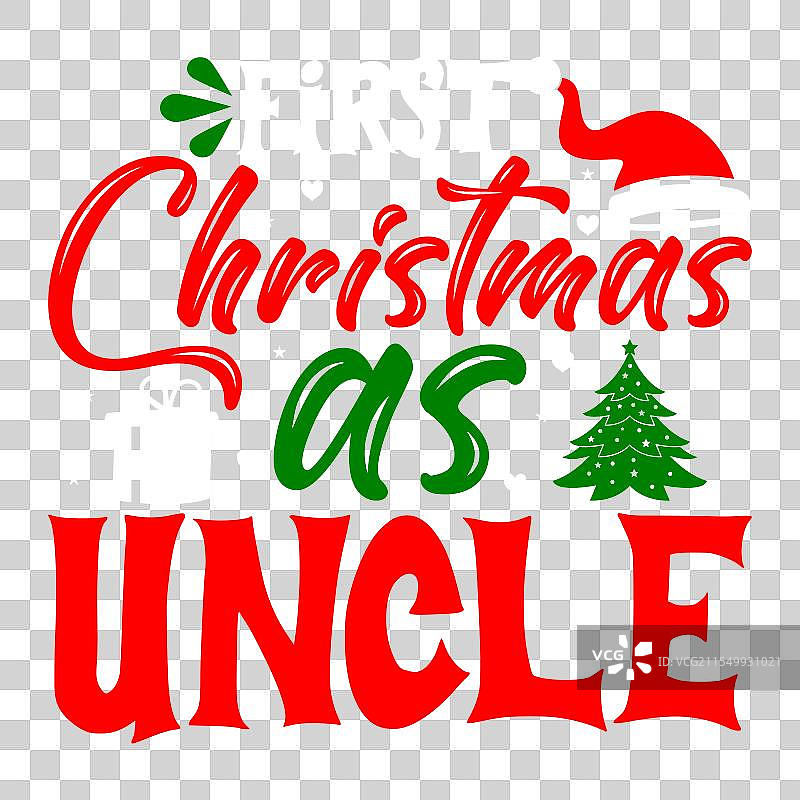 圣诞节排版T恤设计图片素材