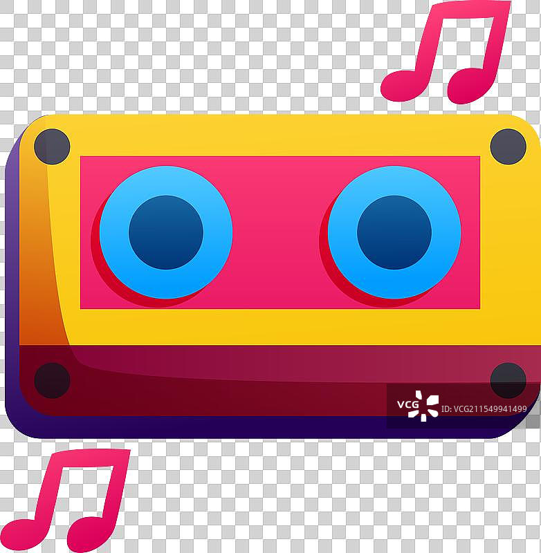 功能性音乐相关贴纸套装图片素材