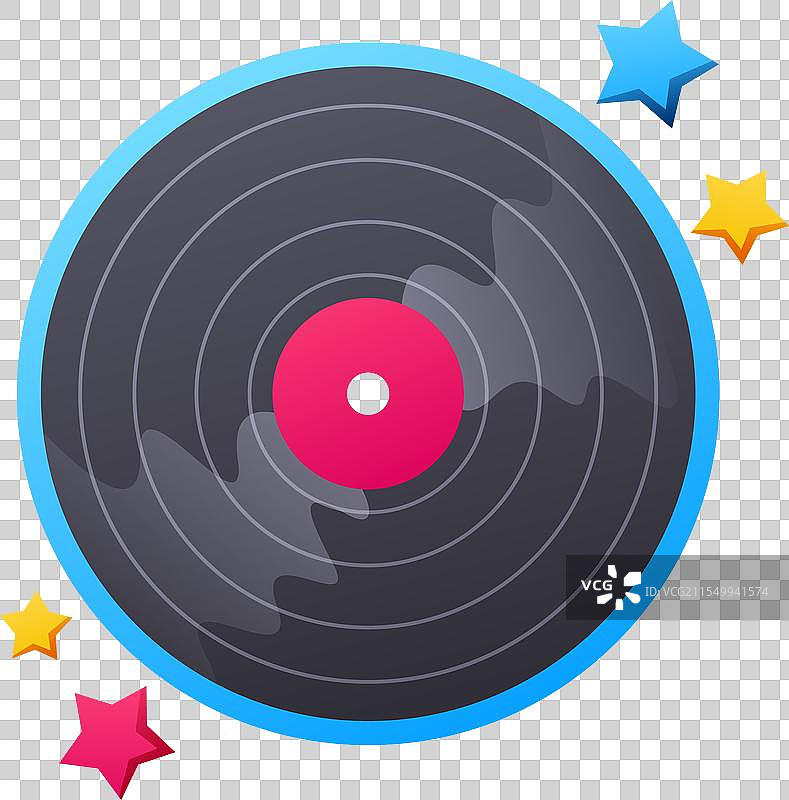 功能性音乐相关贴纸套装图片素材