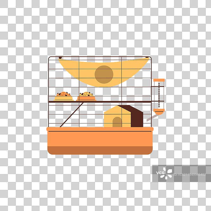 一个两层的仓鼠笼图片素材