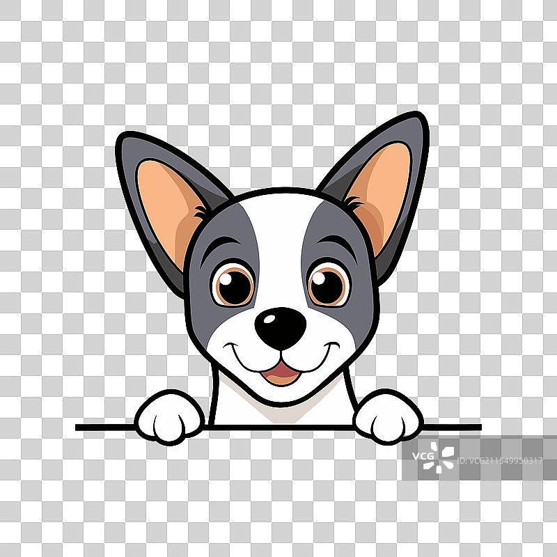 窥视的老鼠梗狗T恤设计图片素材