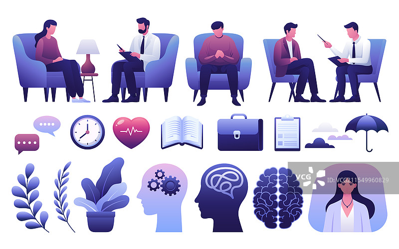 心理健康与治疗图片素材