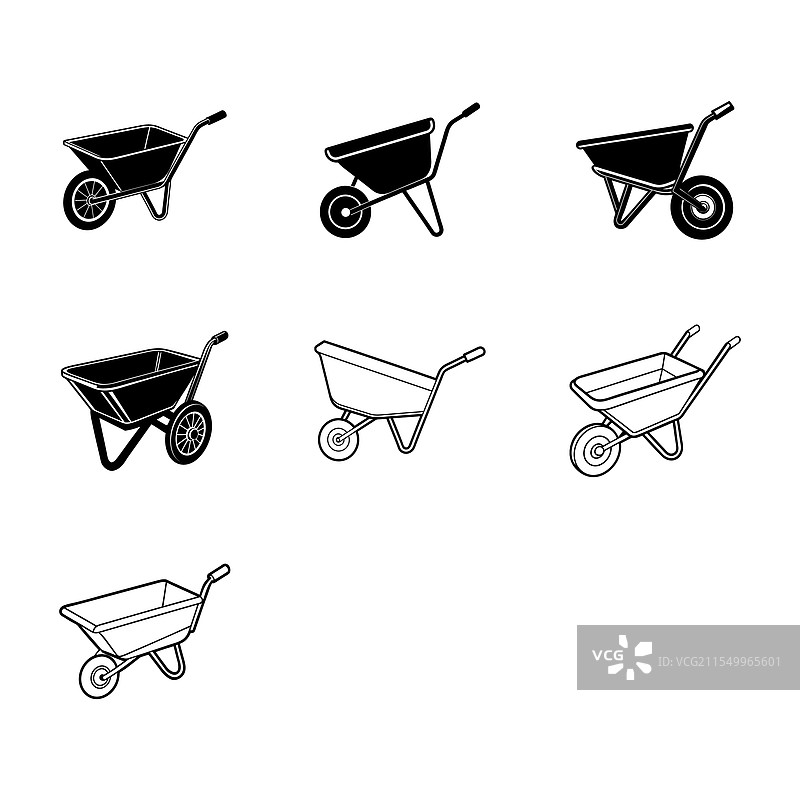 独特的园艺手推车图片素材