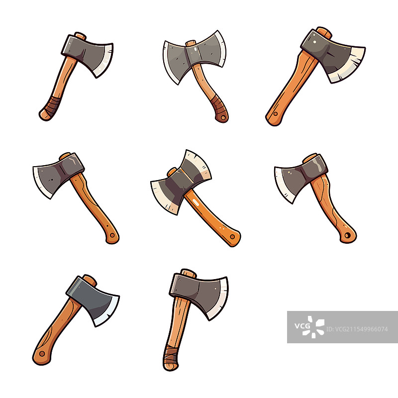 户外和DIY用金属斧头图片素材