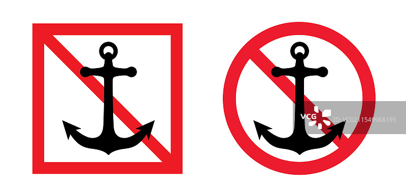 禁止停靠系船柱或缆桩图标图片素材
