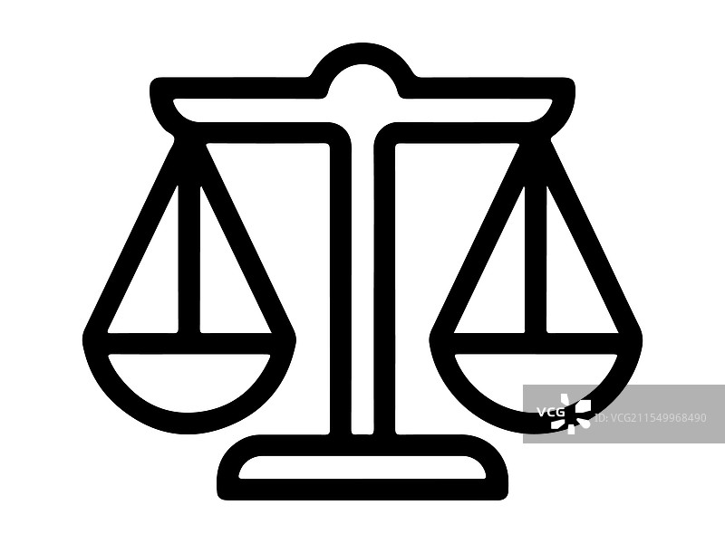 正义天平图标图片素材