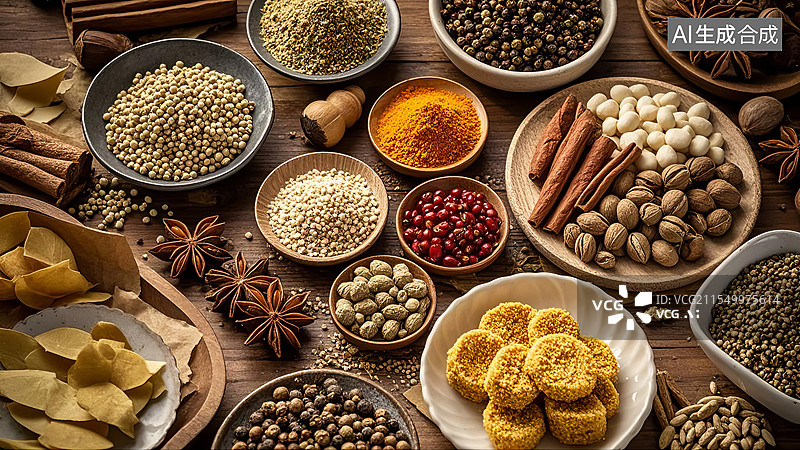 【AI数字艺术】烹饪烹调香料调味料图片素材