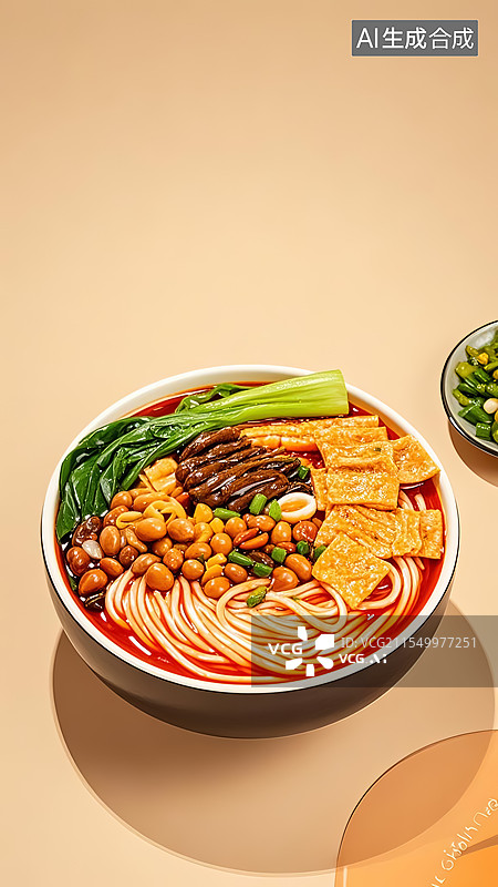 【AI数字艺术】手绘插画螺蛳粉海报设计模板背景图片素材