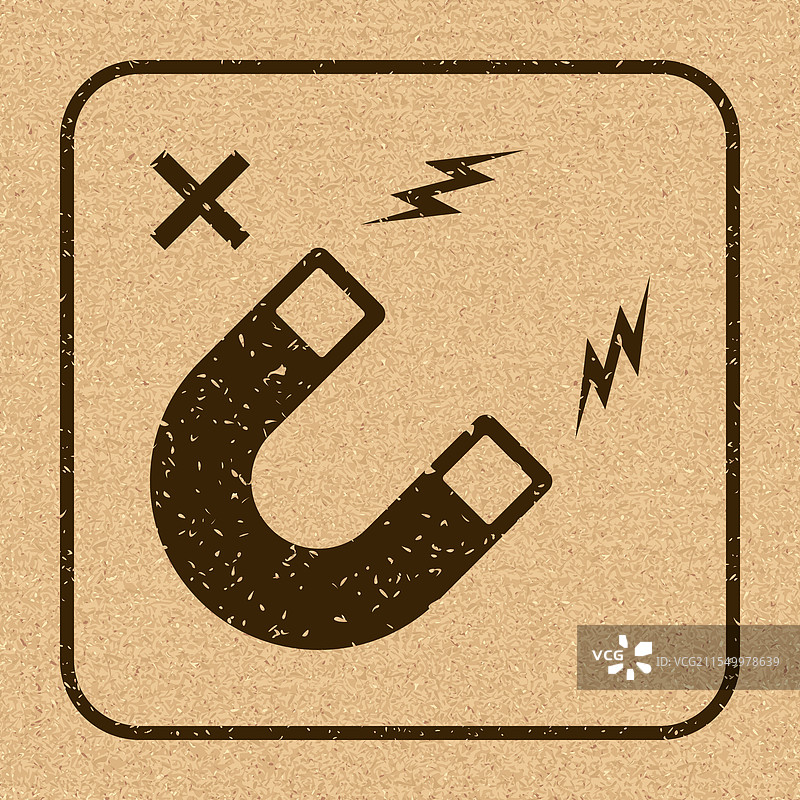 请勿靠近磁铁的包装符号标志图片素材