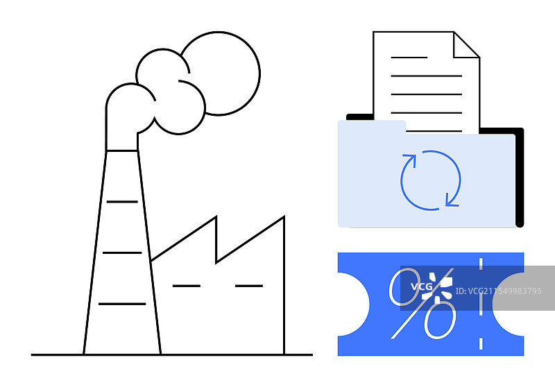 工厂排放文件管理与图片素材