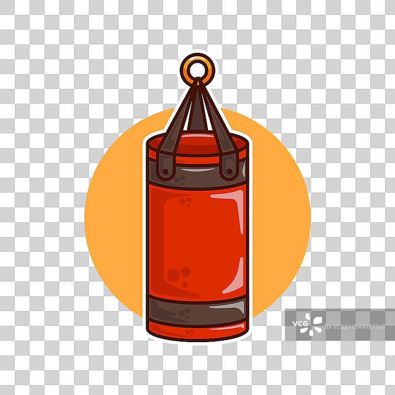 卡通拳击袋图片素材