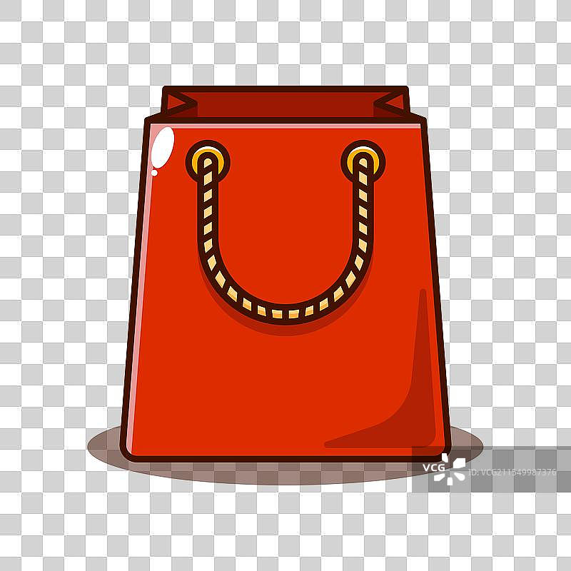 购物袋卡通图案图片素材