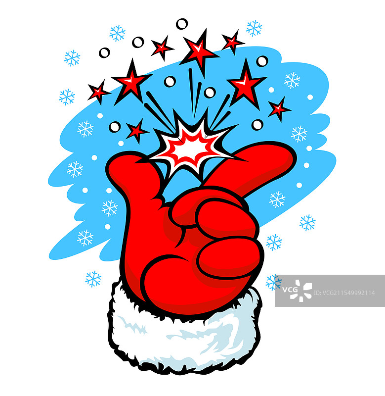 圣诞老人手部图标图片素材