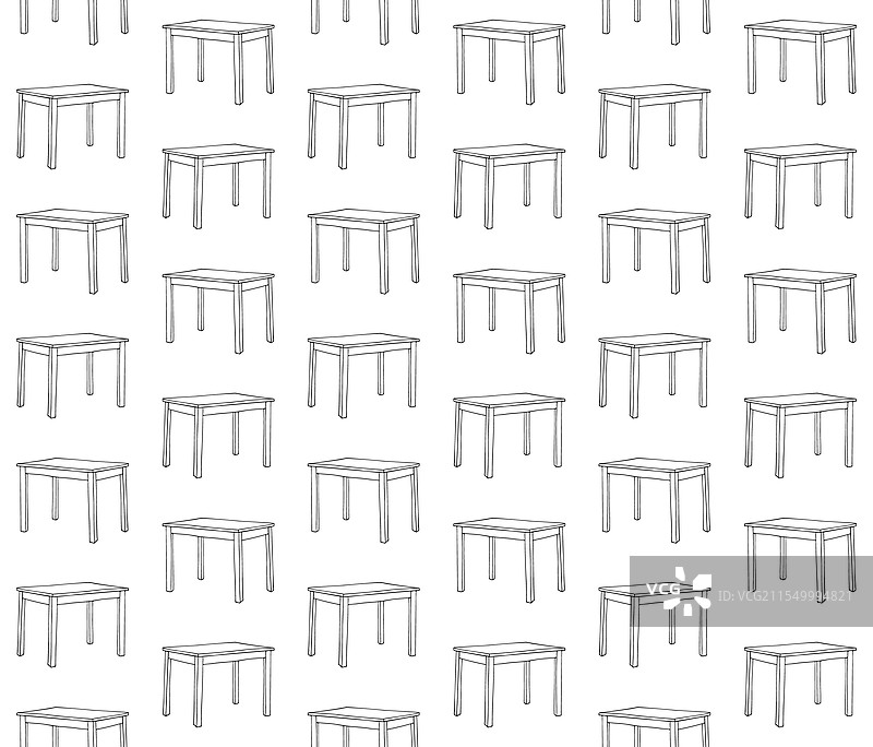 手绘桌子的无缝图案图片素材