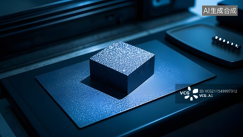 【AI数字艺术】碳化硅材料研制加工图片素材