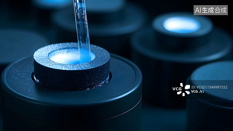 【AI数字艺术】碳化硅材料研制加工图片素材