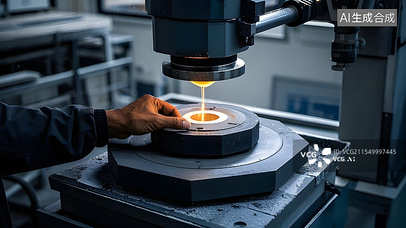 【AI数字艺术】碳化硅材料研制加工图片素材