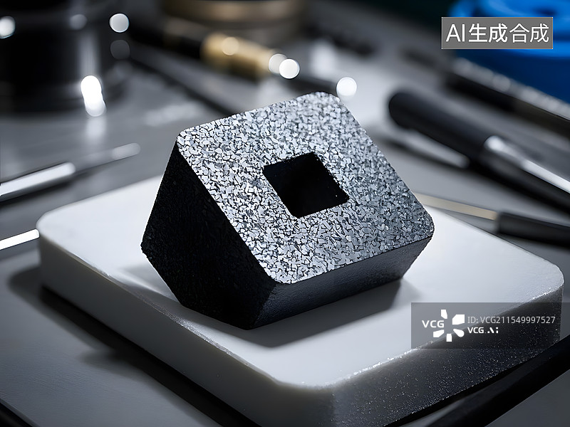 【AI数字艺术】碳化硅材料研制加工图片素材