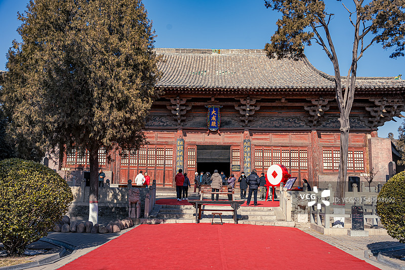 山西平遥古城文庙敬一亭龙门图片素材