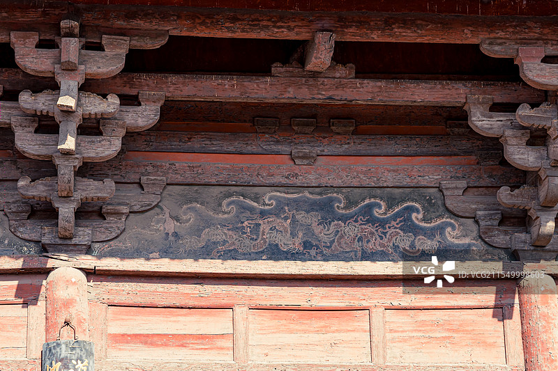 山西平遥古城文庙敬一亭龙门图片素材