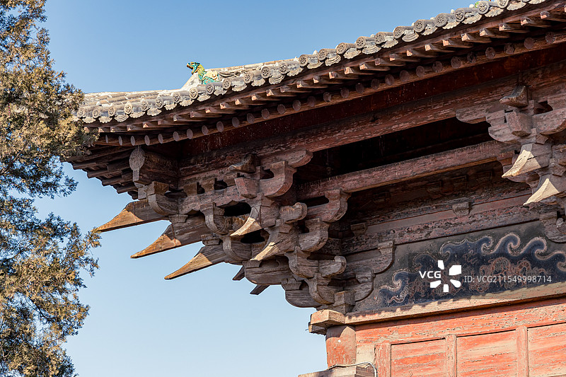 山西平遥古城文庙敬一亭龙门图片素材