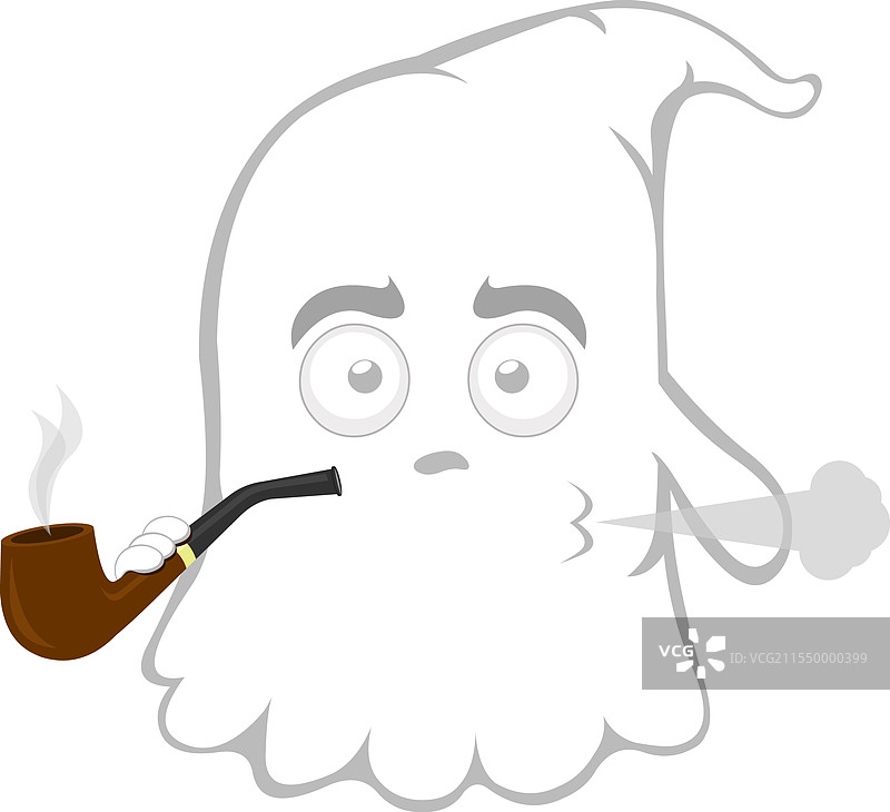 吸烟管的幽灵图片素材