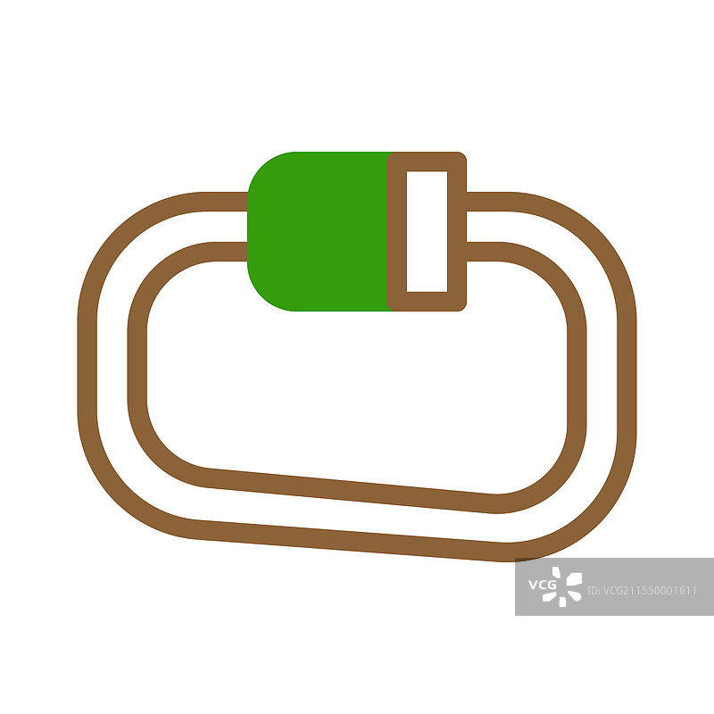 攀岩用的登山扣图标装备图片素材