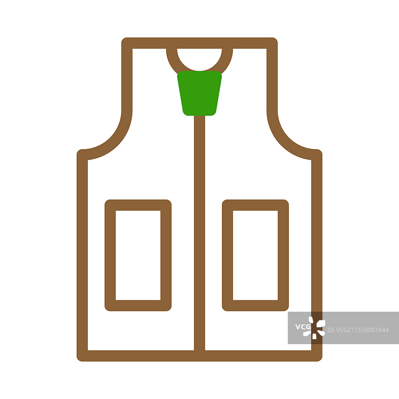 钓鱼背心图标户外服装安全装备图片素材