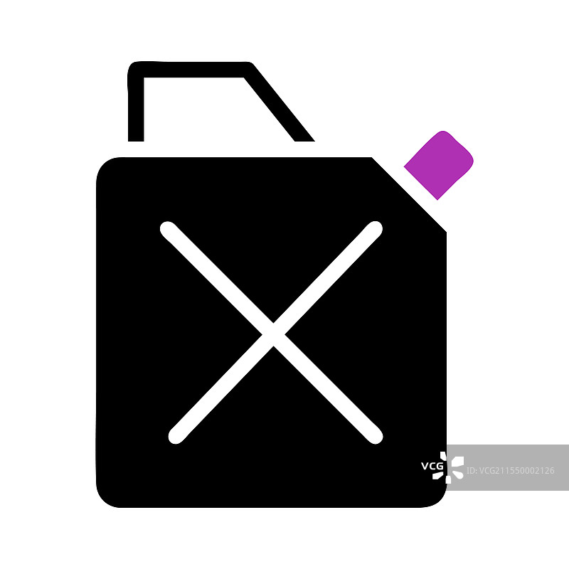 禁止燃料罐的概念，表示无燃料限制。图片素材