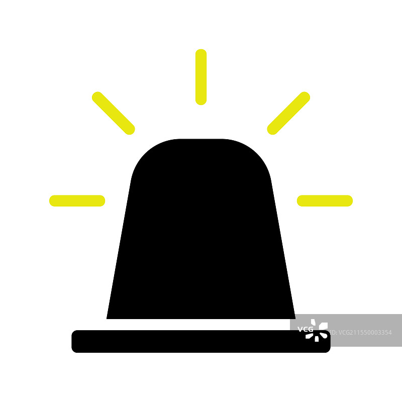 紧急警报警笛图标，警告概念图片素材